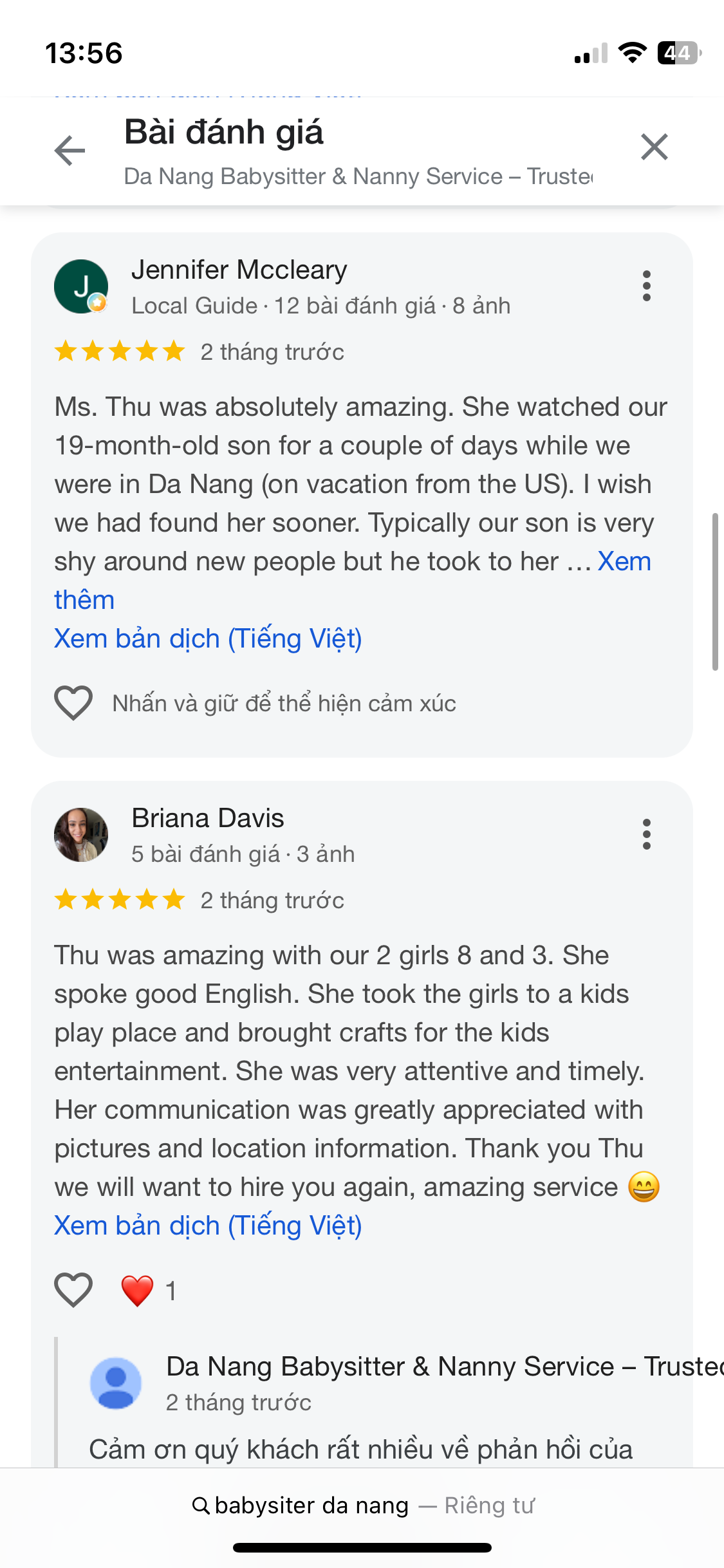 Parent review